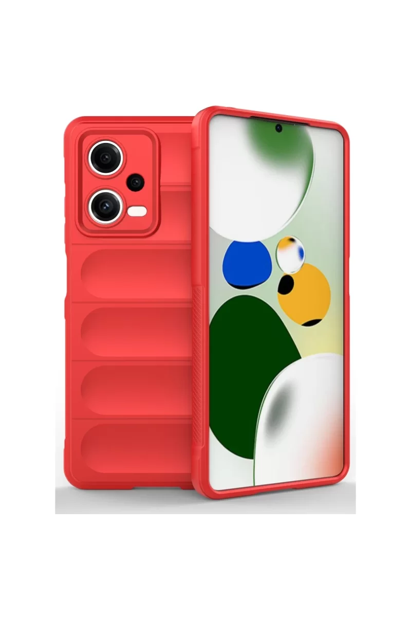 Newface Xiaomi Poco X5 5G Kılıf Optimum Silikon - Kırmızı