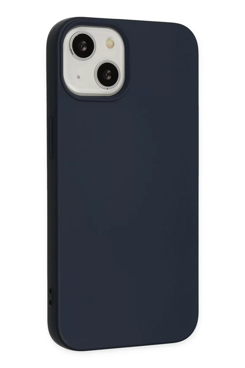 Newface Apple iPhone 14 Plus Kılıf Nano içi Kadife Silikon - Lacivert