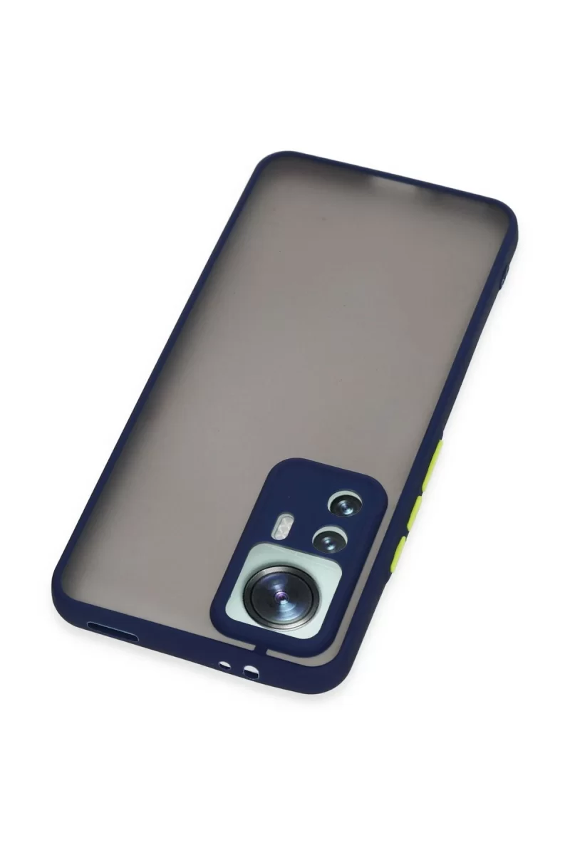 Newface Xiaomi Mi 12T Pro Kılıf Montreal Silikon Kapak - Lacivert