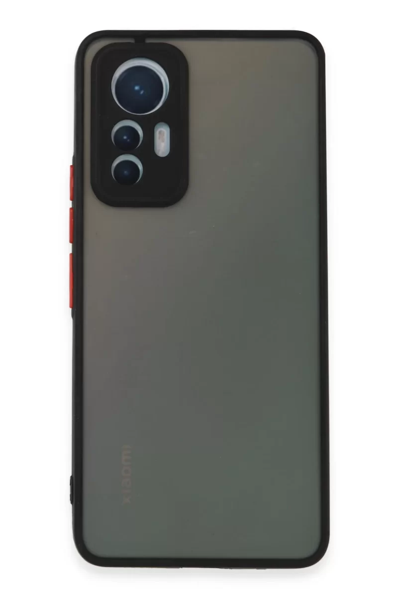 Newface Xiaomi Mi 12 Lite Kılıf Montreal Silikon Kapak - Siyah