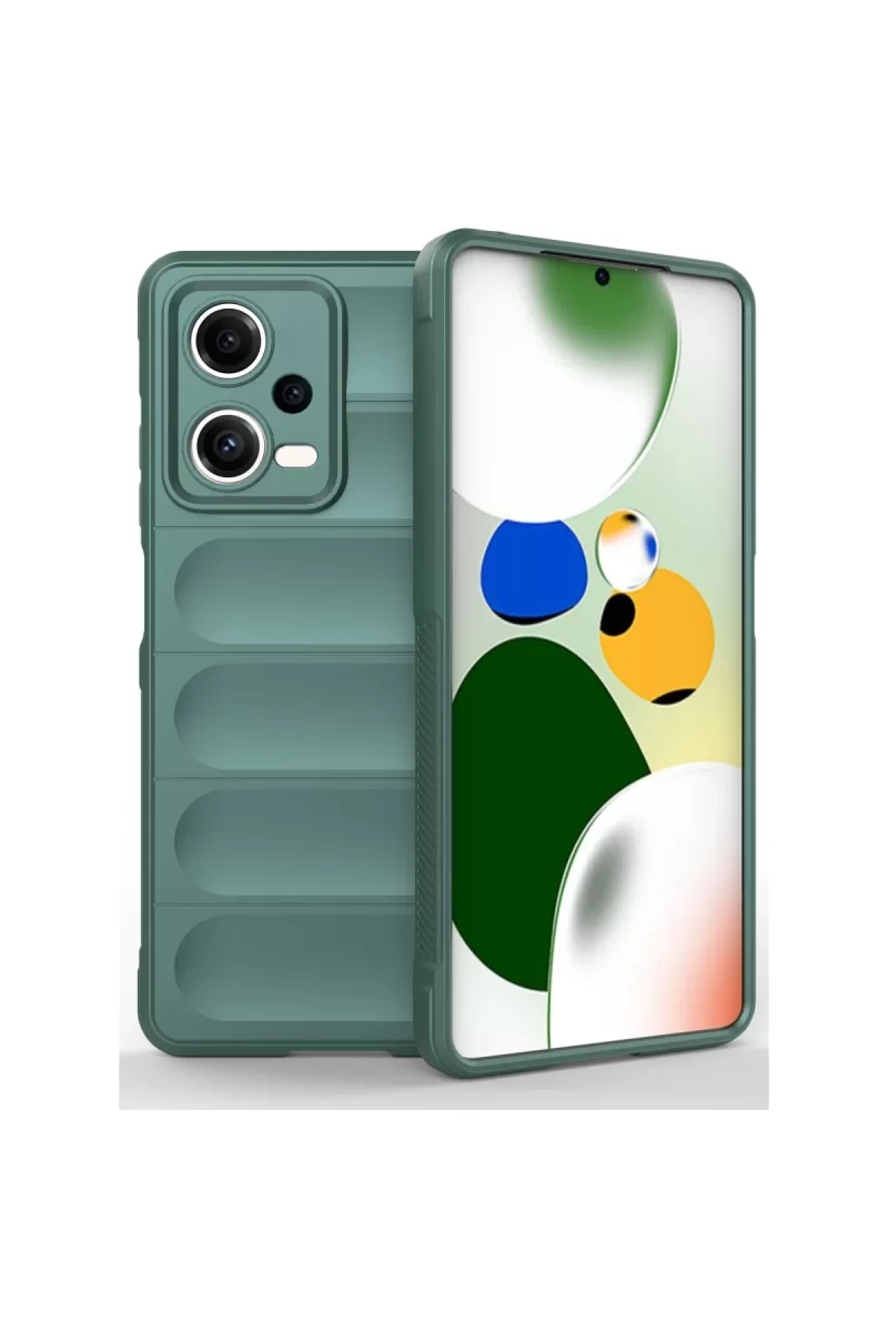 Newface Xiaomi Poco X5 5G Kılıf Optimum Silikon - Koyu Yeşil