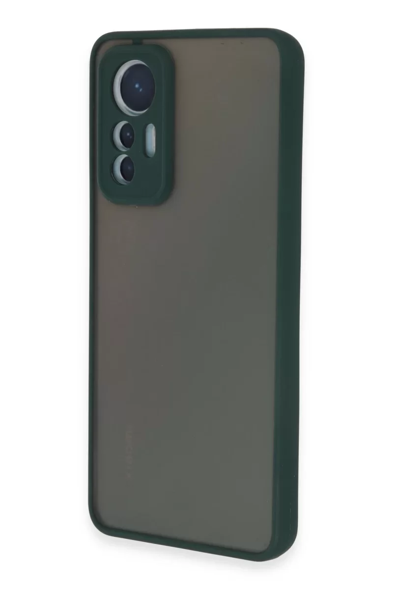 Newface Xiaomi Mi 12 Lite Kılıf Montreal Silikon Kapak - Yeşil