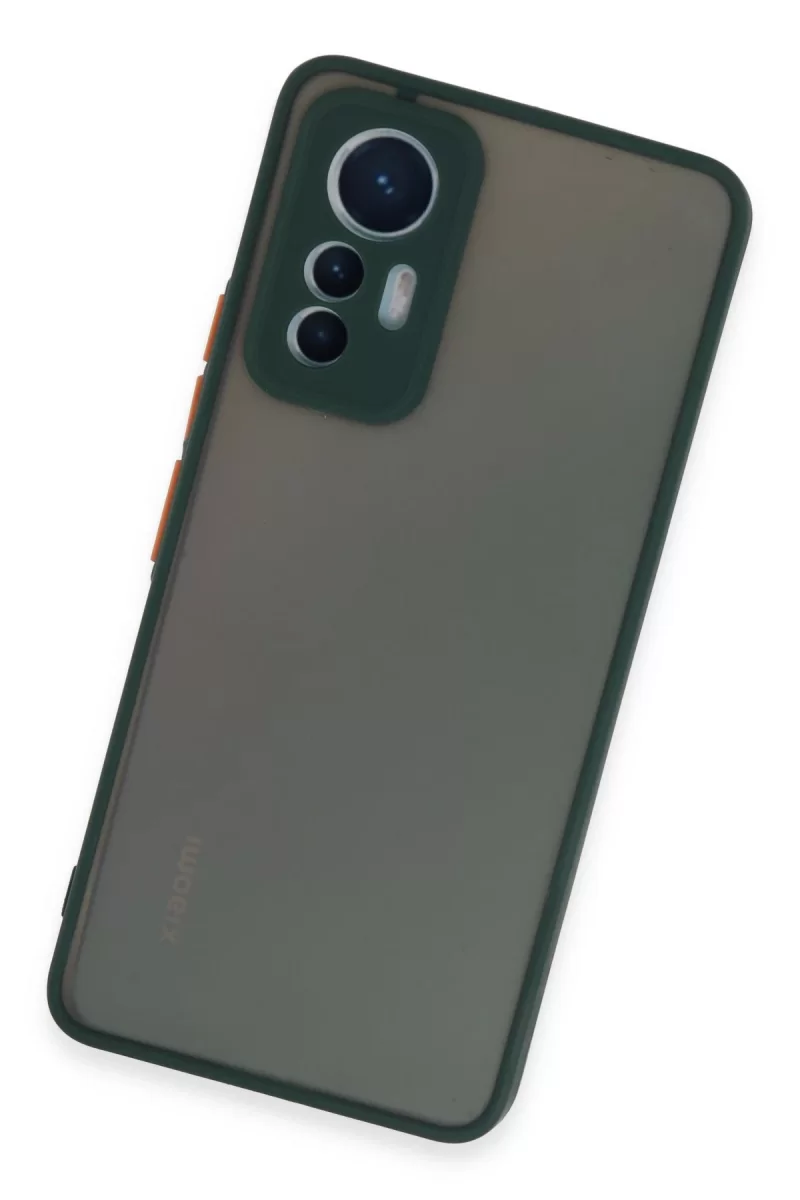 Newface Xiaomi Mi 12 Lite Kılıf Montreal Silikon Kapak - Yeşil