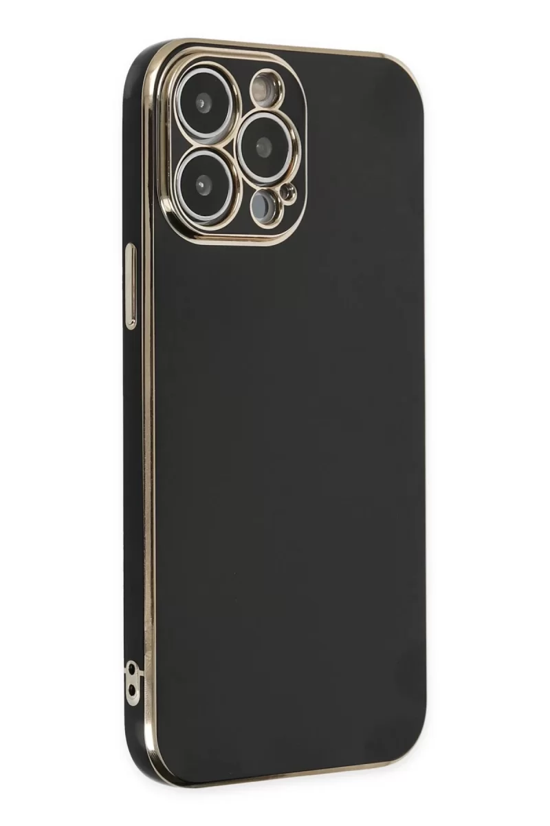 Newface Apple iPhone 14 Pro Max Kılıf Volet Silikon - Siyah