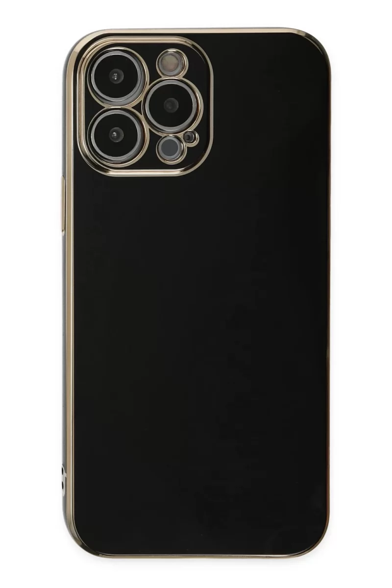 Newface Apple iPhone 14 Pro Max Kılıf Volet Silikon - Siyah