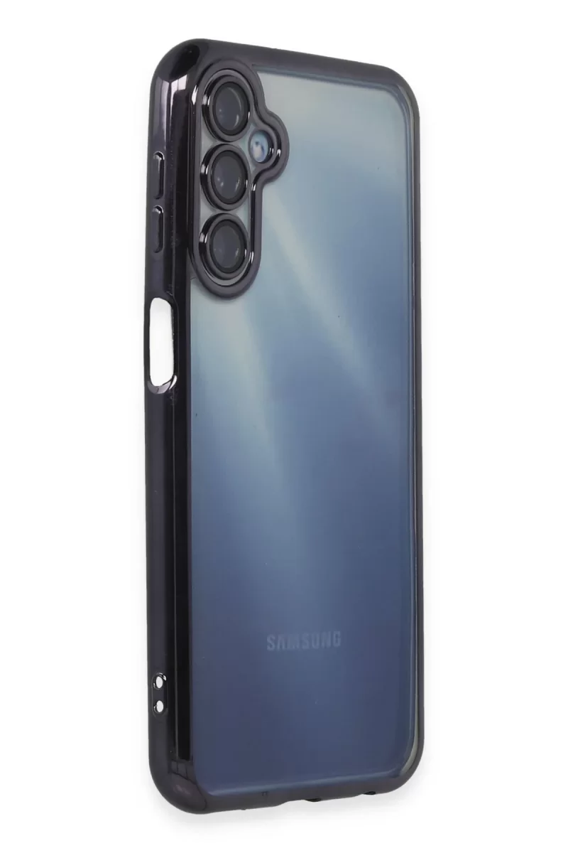 Newface Samsung Galaxy A15 4G Kılıf Razer Lensli Silikon - Mor