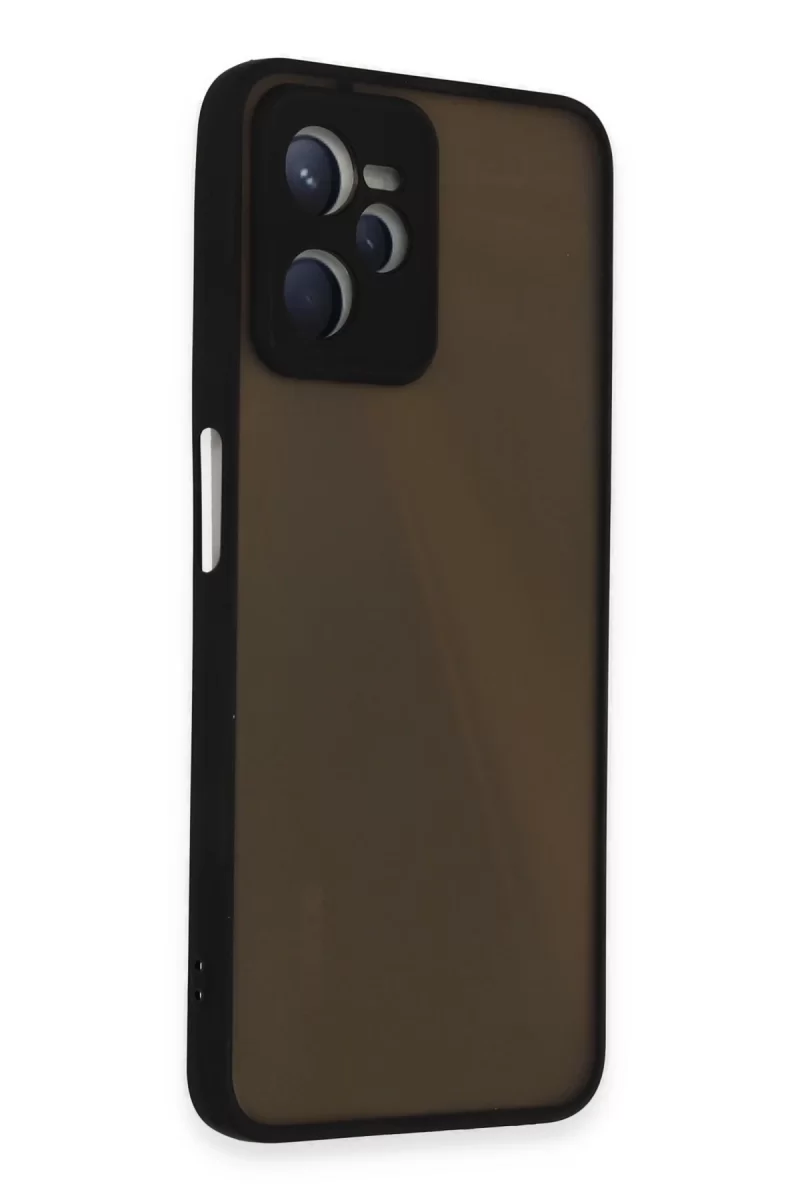 Newface Realme C35 Kılıf Montreal Silikon Kapak - Siyah
