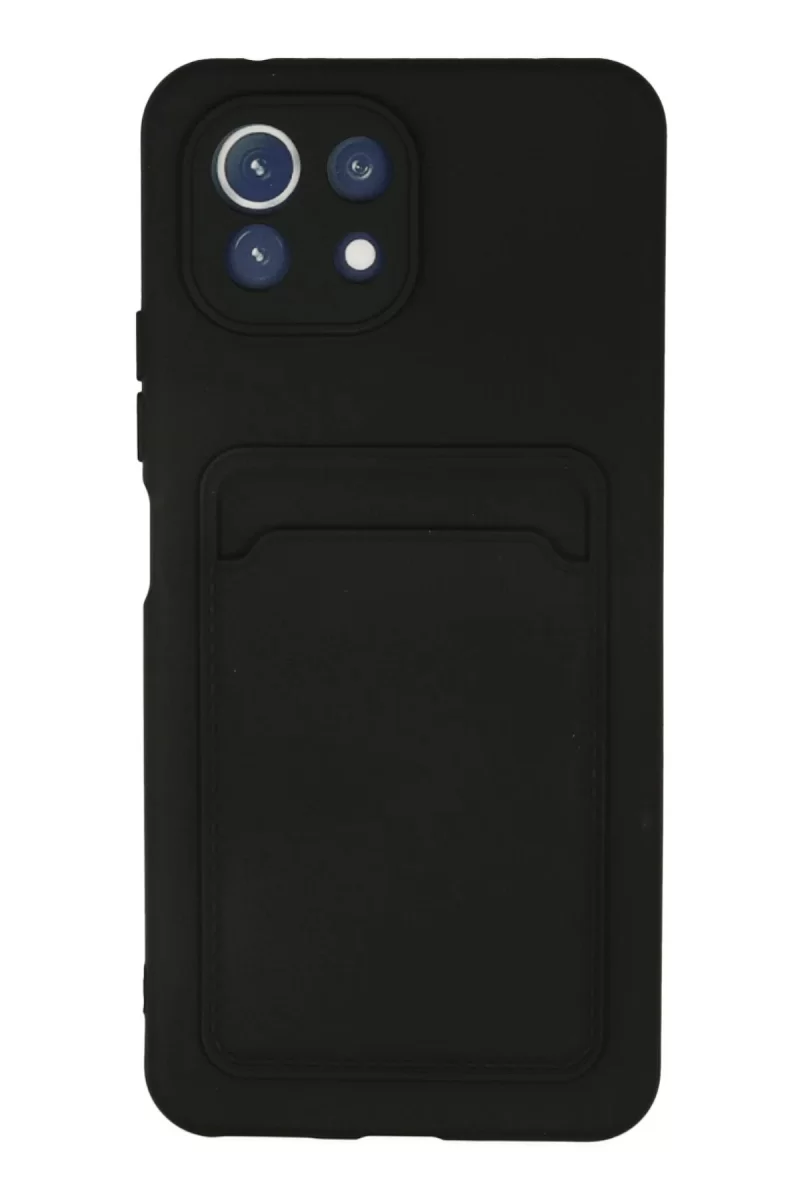 Newface Xiaomi Mi 11 Kılıf Kelvin Kartvizitli Silikon - Siyah