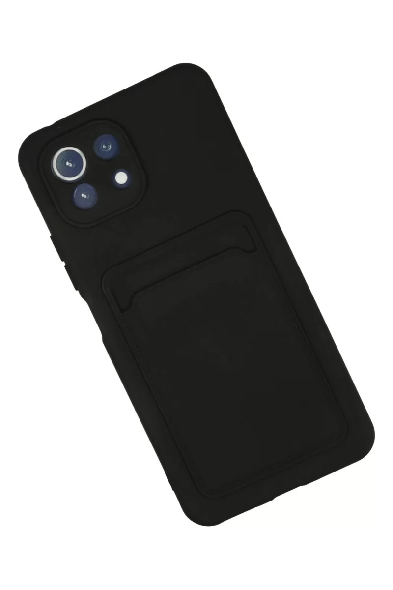 Newface Xiaomi Mi 11 Kılıf Kelvin Kartvizitli Silikon - Siyah