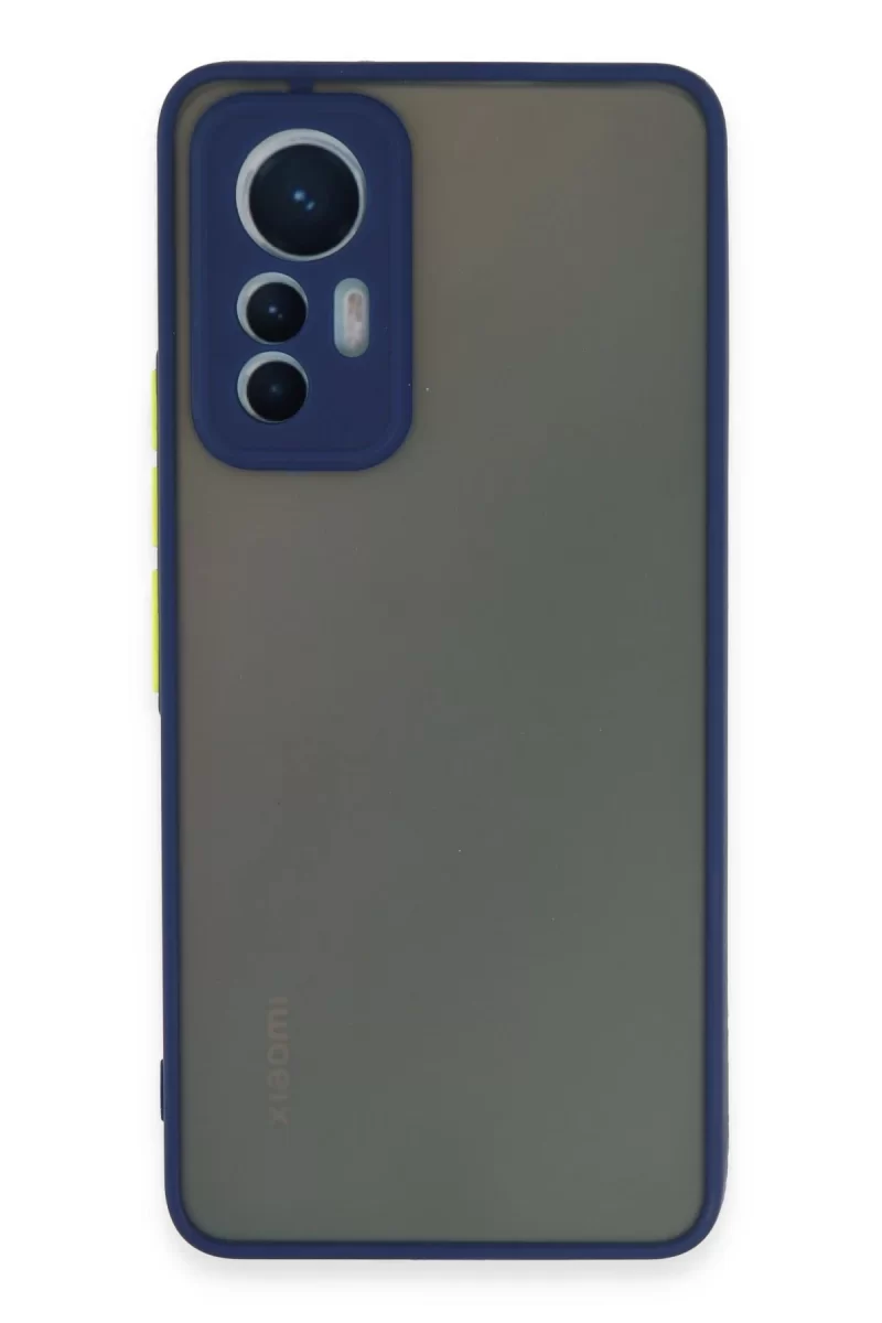 Newface Xiaomi Mi 12 Lite Kılıf Montreal Silikon Kapak - Lacivert