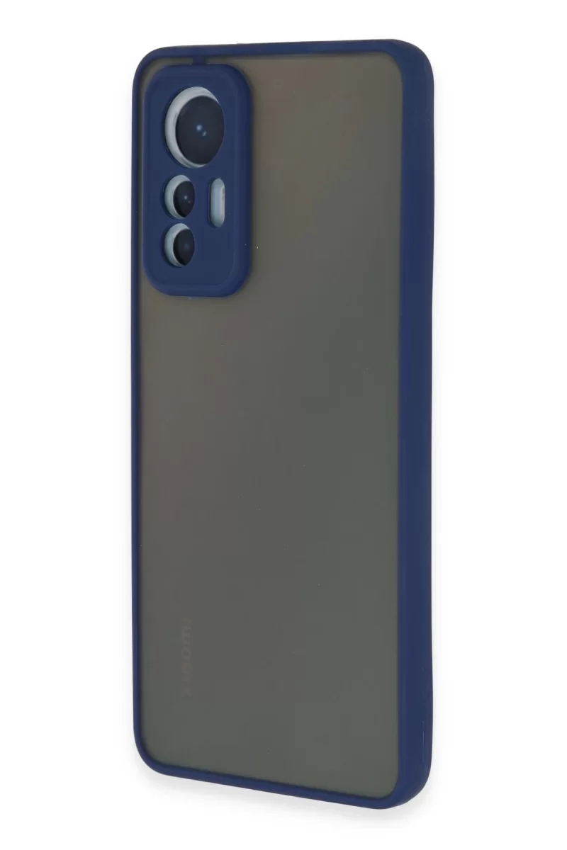 Newface Xiaomi Mi 12 Lite Kılıf Montreal Silikon Kapak - Lacivert