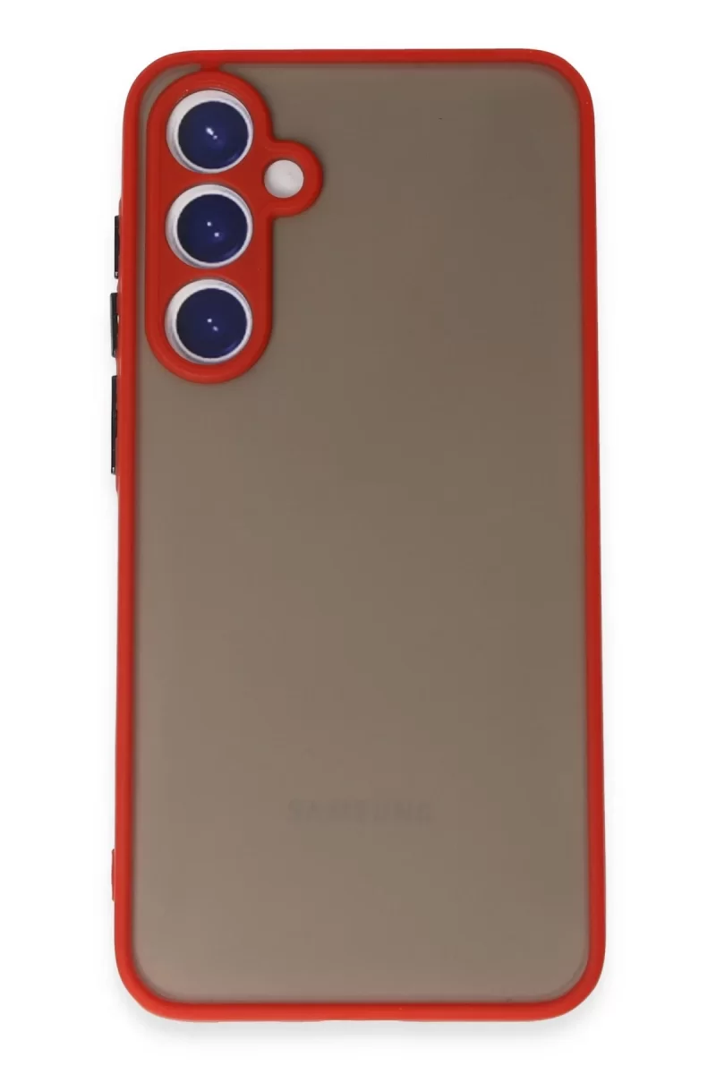 Newface Samsung Galaxy S23 Kılıf Montreal Silikon Kapak - Kırmızı