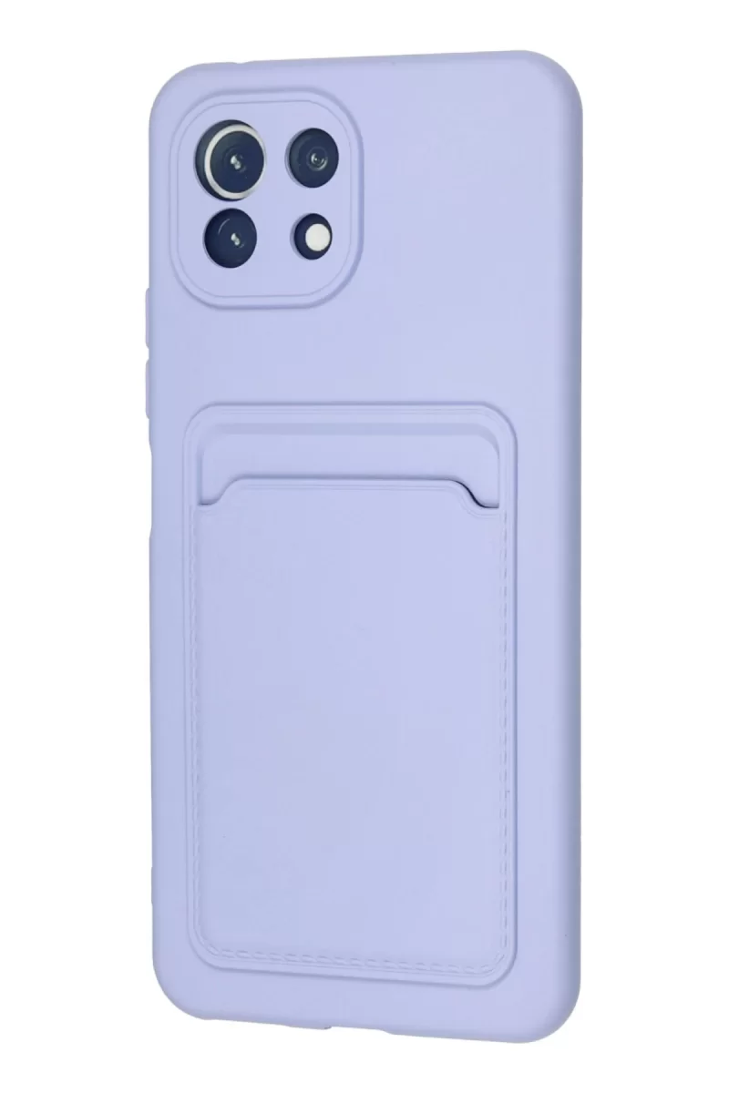 Newface Xiaomi Mi 11 Kılıf Kelvin Kartvizitli Silikon - Lila