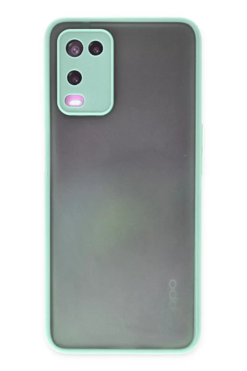 Newface Oppo A54 4G Kılıf Montreal Silikon Kapak - Turkuaz