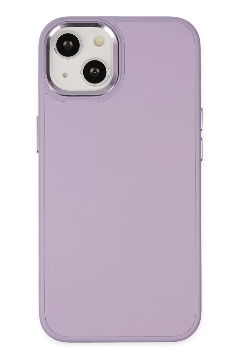 Newface Apple iPhone 14 Plus Kılıf Asya Deri Silikon - Lila