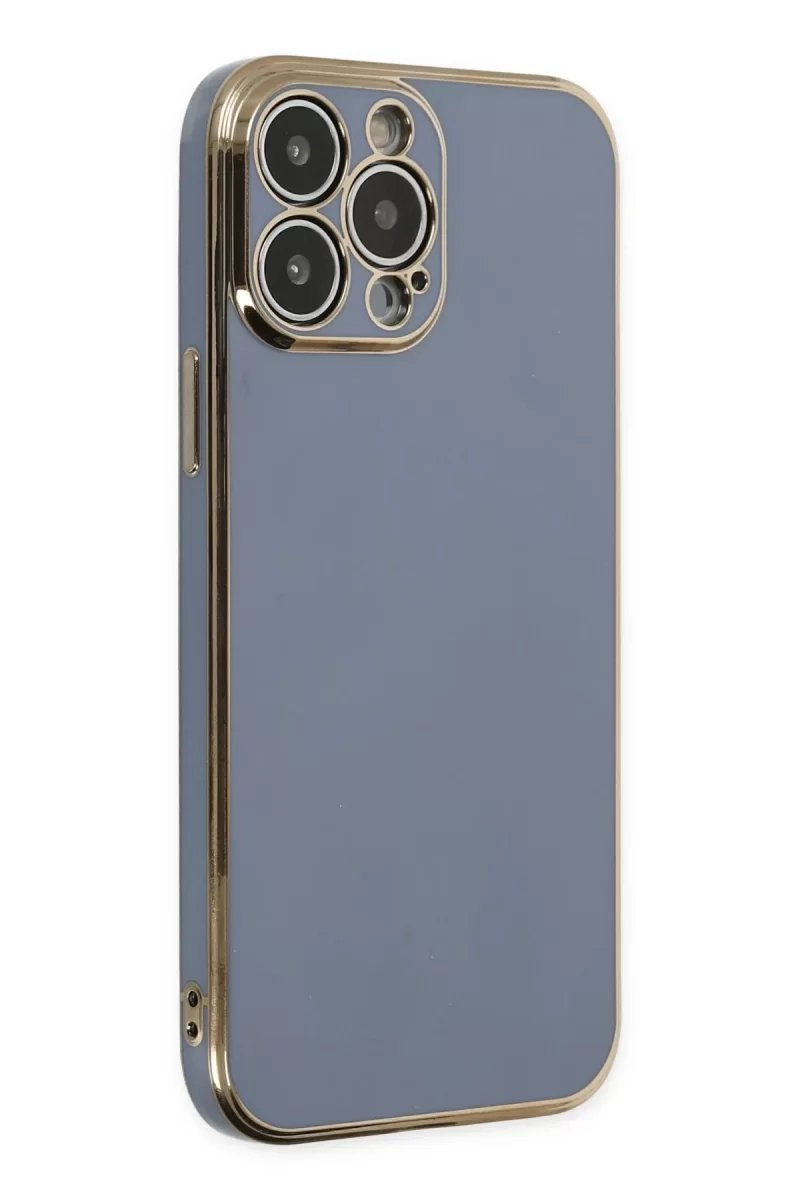 Newface Apple iPhone 14 Pro Max Kılıf Volet Silikon - Mavi