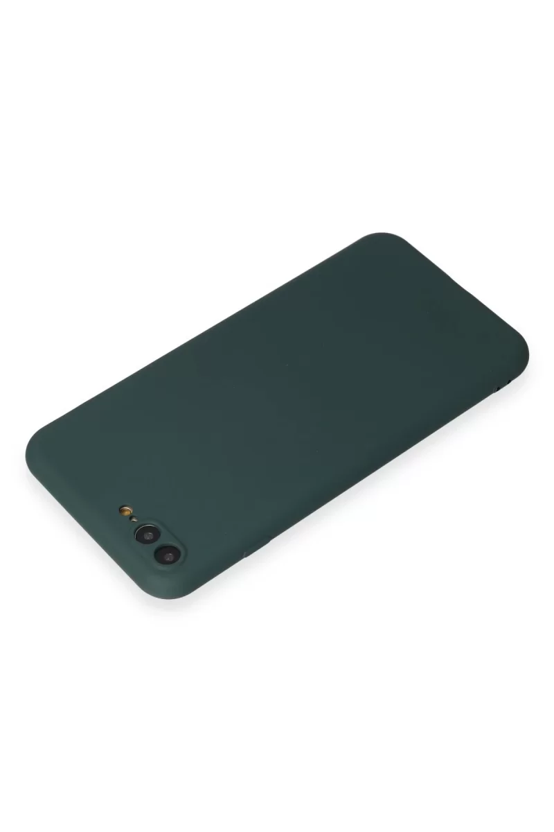 Newface Apple iPhone 7 Plus Kılıf First Silikon - Koyu Yeşil