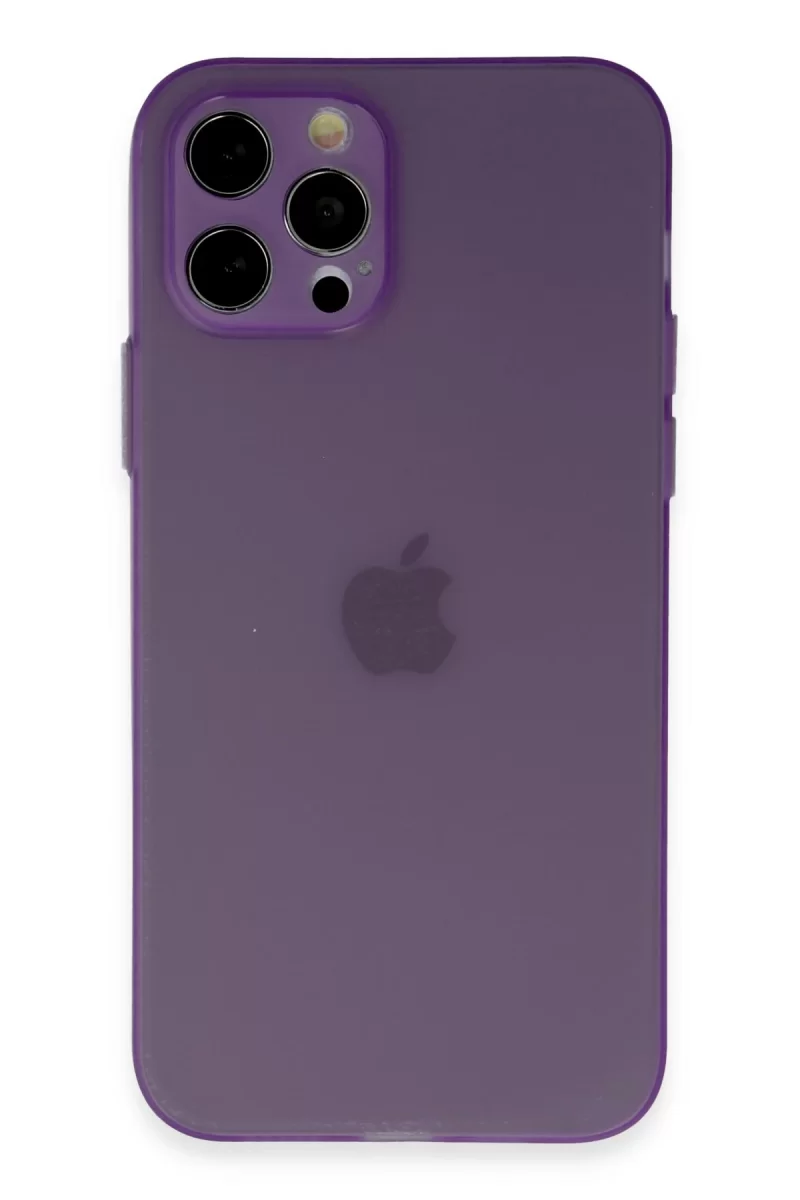 Newface Apple iPhone 12 Pro Kılıf Puma Silikon - Koyu Mor