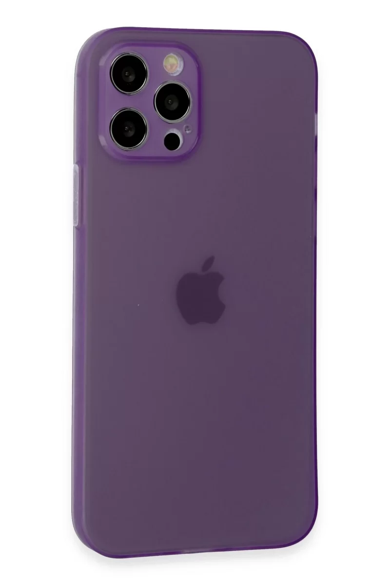 Newface Apple iPhone 12 Pro Kılıf Puma Silikon - Koyu Mor