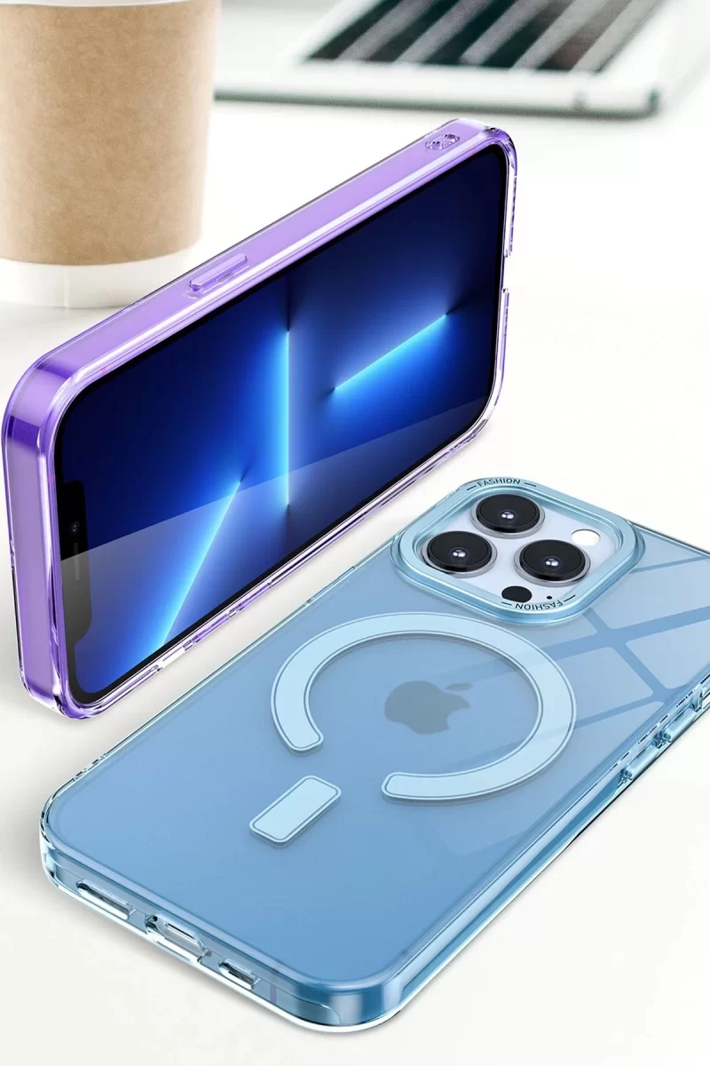 Newface Apple iPhone 14 Pro Kılıf Troy Magsafe Kapak - Sarı