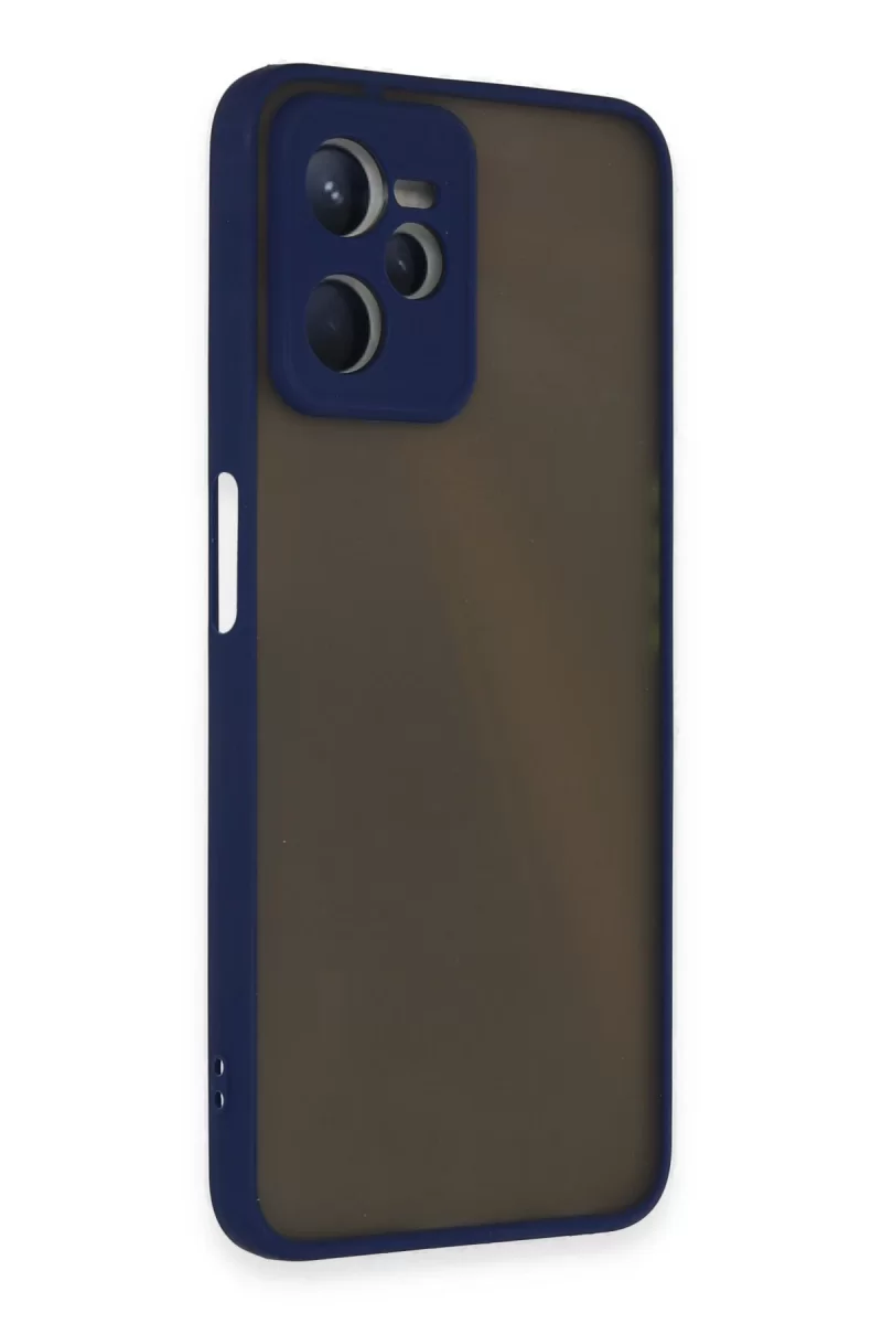 Newface Realme C35 Kılıf Montreal Silikon Kapak - Lacivert