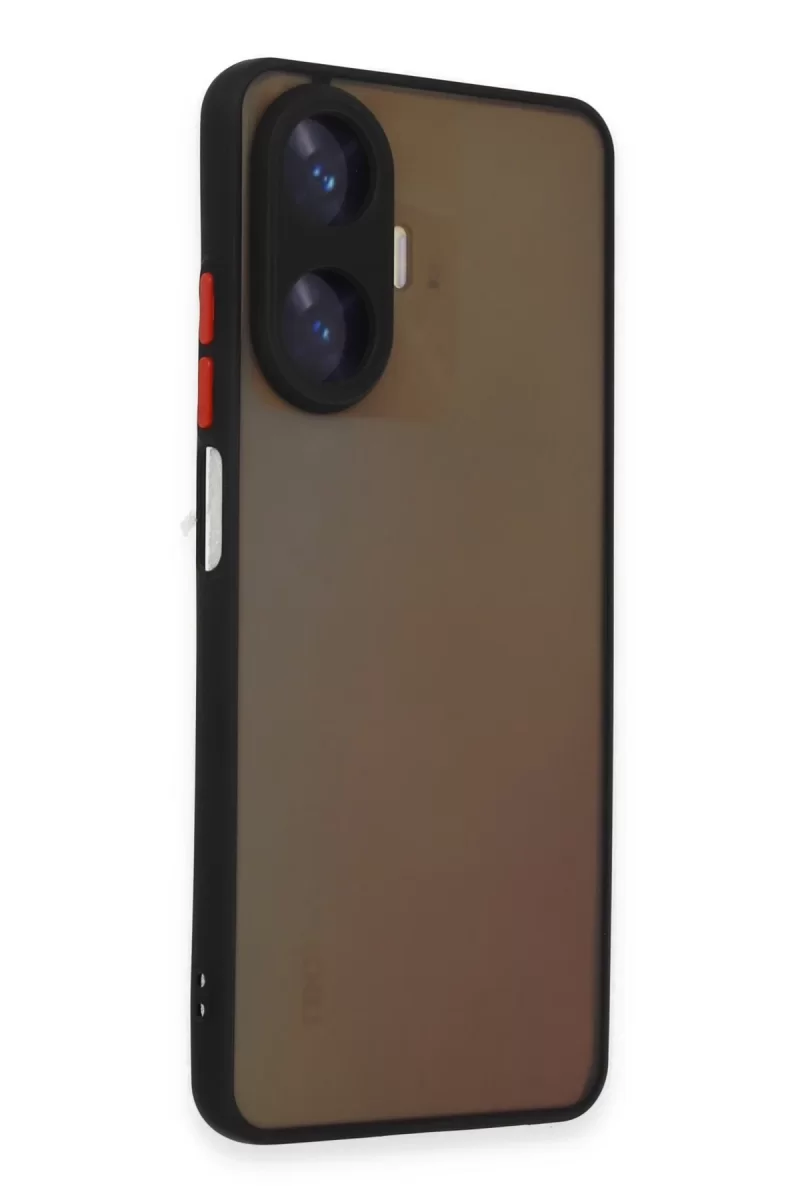 Newface Realme C55 Kılıf Montreal Silikon Kapak - Siyah