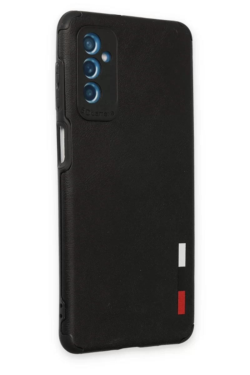 Newface Samsung Galaxy M52 5G Kılıf Loop Deri Silikon - Siyah