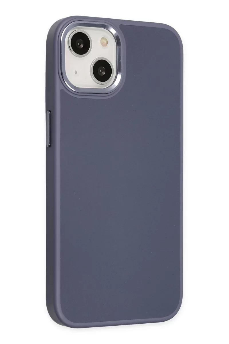 Newface Apple iPhone 14 Plus Kılıf Asya Deri Silikon - Mor