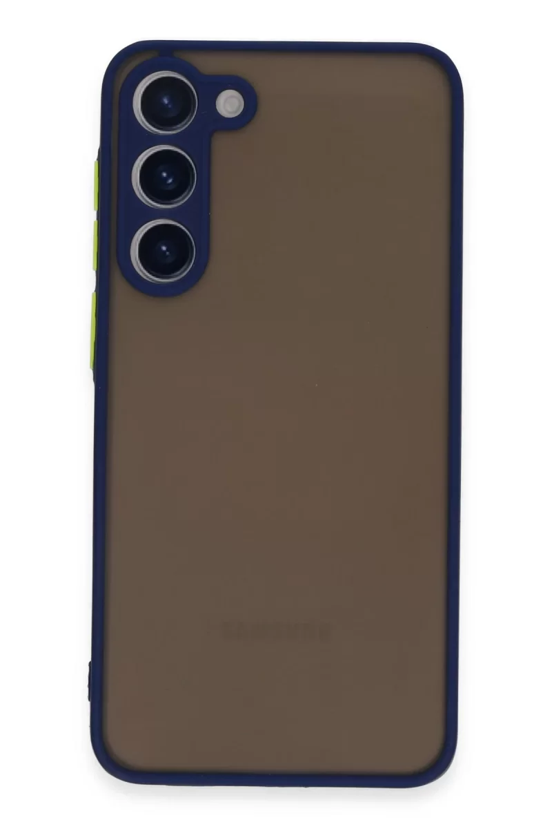 Newface Samsung Galaxy S23 Plus Kılıf Montreal Silikon Kapak - Lacivert