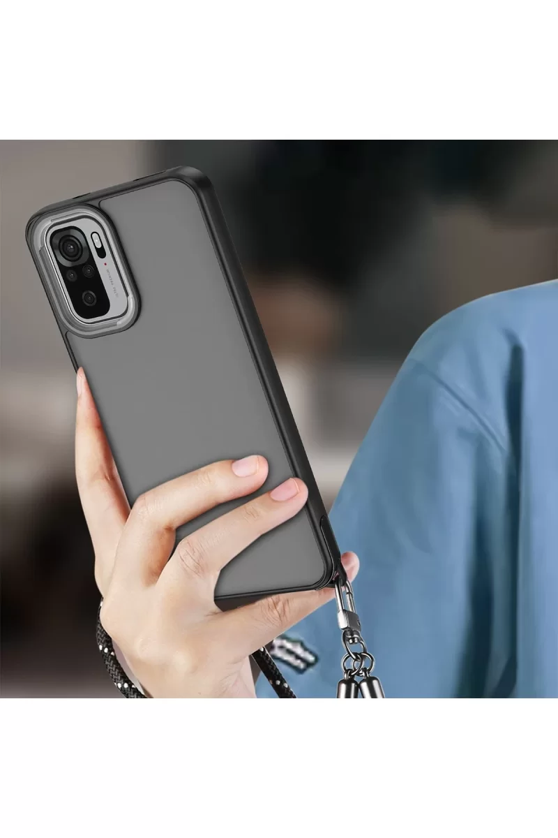 Newface Xiaomi Redmi Note 10 Pro Kılıf Elegant Kapak - Pudra