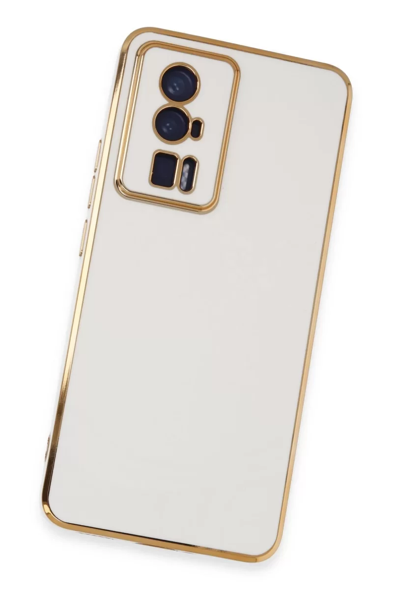 Newface Xiaomi Poco F5 Pro Kılıf Volet Silikon - Beyaz