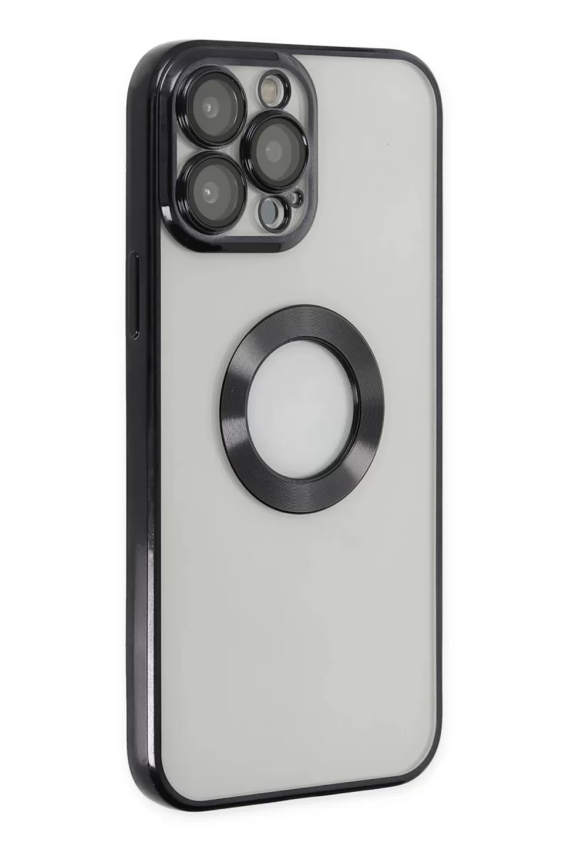 Newface Apple iPhone 13 Pro Max Kılıf Slot Silikon - Siyah
