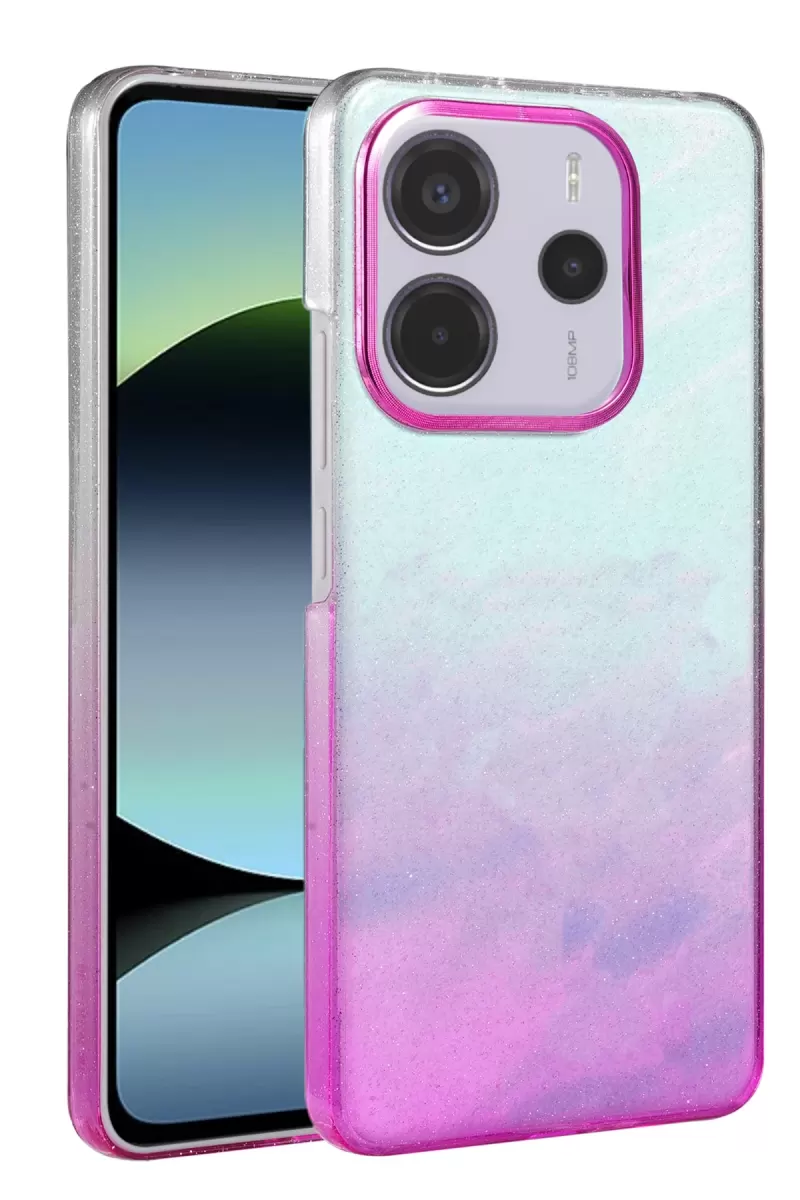 Newface Xiaomi Redmi Note 14 4G Glossy Kapak - Mor