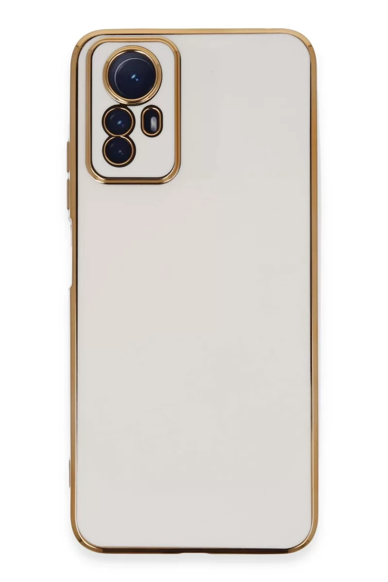 Newface Xiaomi Redmi Note 12S Kılıf Volet Silikon - Beyaz