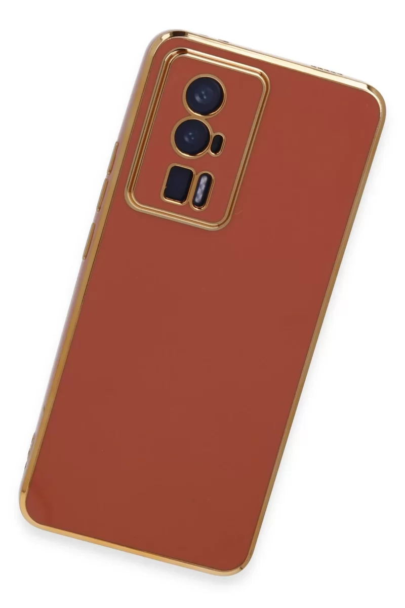 Newface Xiaomi Poco F5 Pro Kılıf Volet Silikon - Kırmızı
