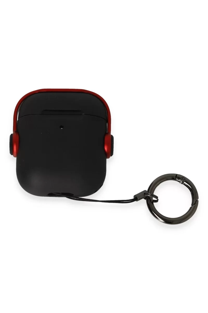 Newface Apple Airpods 2 (2.nesil) Cool Kılıf - Siyah-Kırmızı