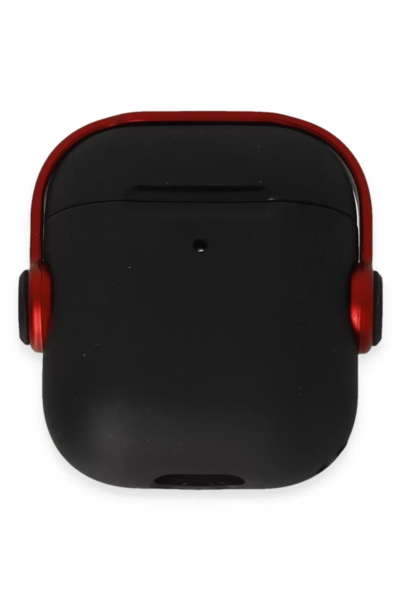 Newface Apple Airpods 2 (2.nesil) Cool Kılıf - Siyah-Kırmızı