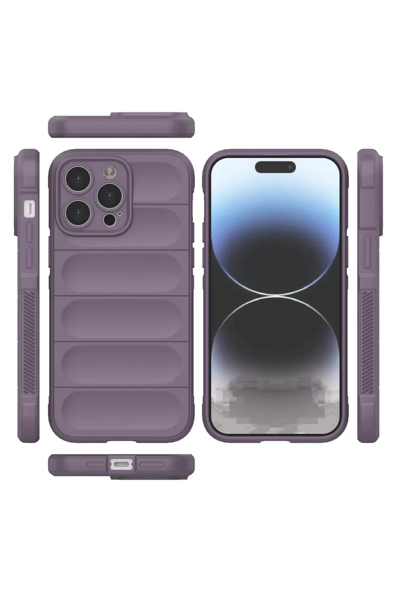 Newface Apple iPhone 13 Pro Max Kılıf Optimum Silikon - Mor