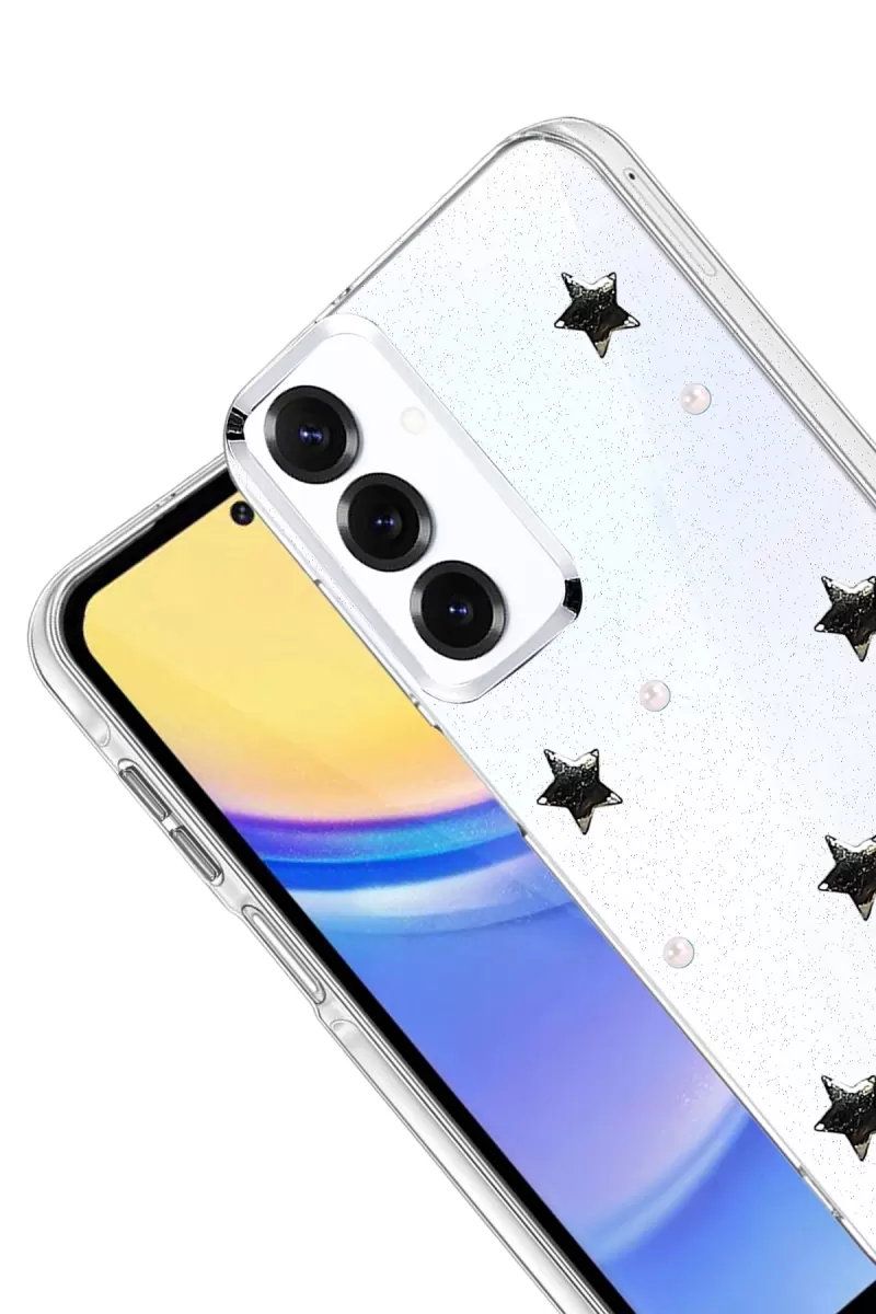 Newface Samsung Galaxy A15 4G Fiyonk Desenli Kapak - Desen 7