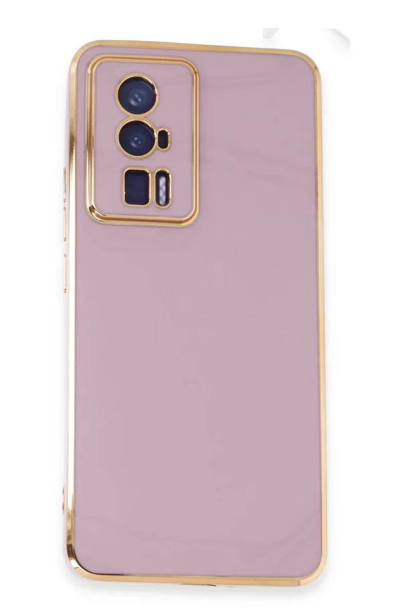 Newface Xiaomi Poco F5 Pro Kılıf Volet Silikon - Mor