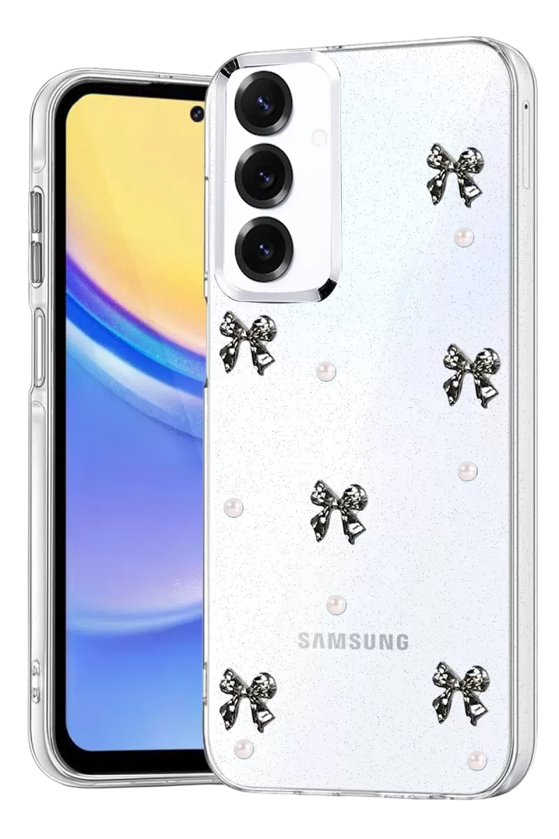 Newface Samsung Galaxy A15 4G Fiyonk Desenli Kapak - Desen 8