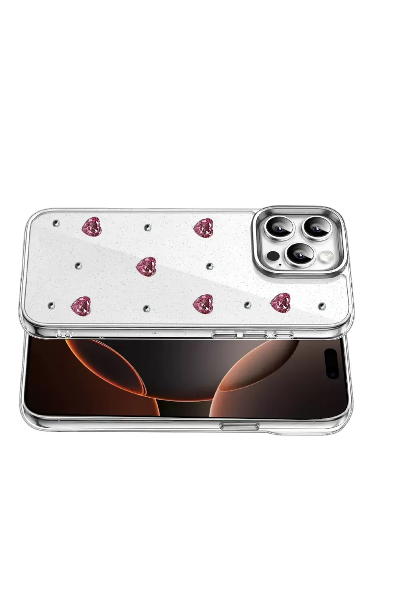 Newface Apple iPhone 14 Pro Max Fiyonk Desenli Kapak - Desen 3