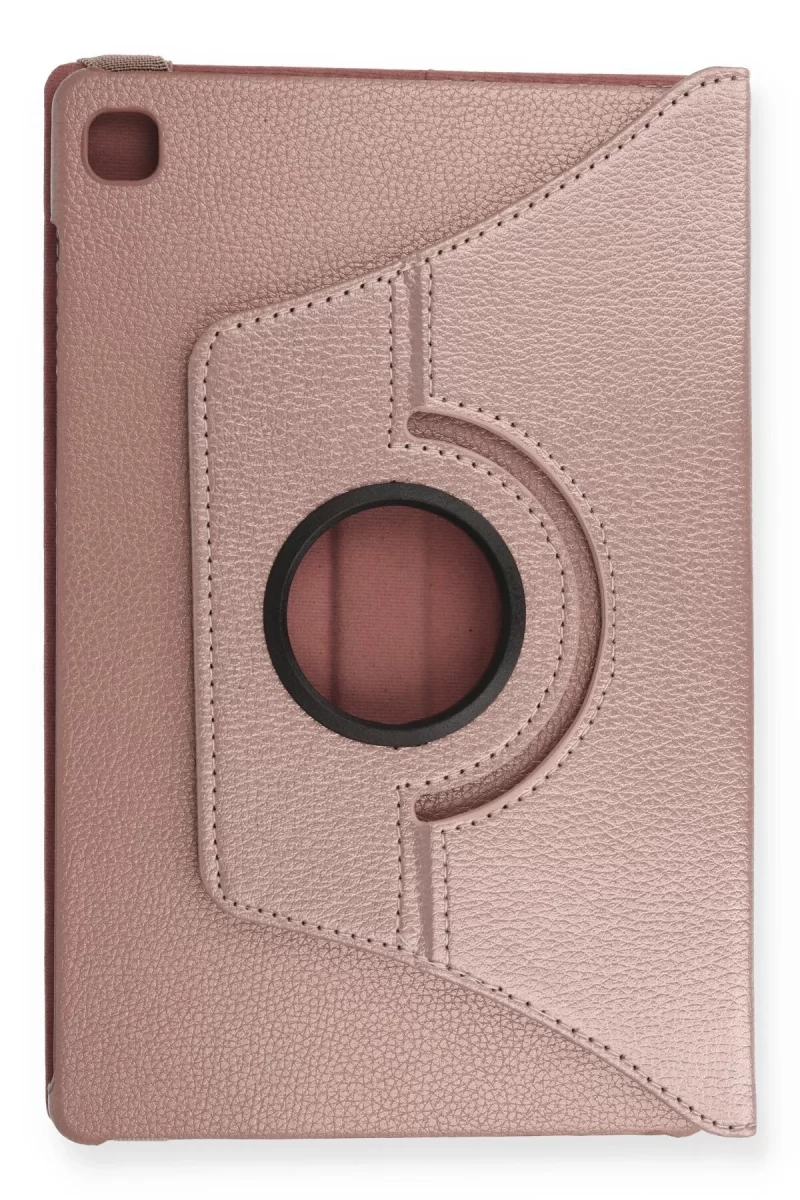 Newface Samsung Galaxy T500 Tab A7 10.4 Kılıf 360 Tablet Deri Kılıf - Rose Gold