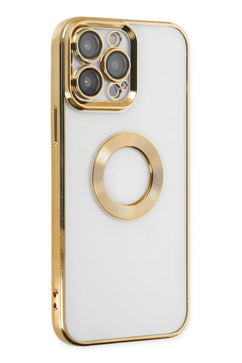 Newface Apple iPhone 14 Pro Kılıf Slot Silikon - Gold