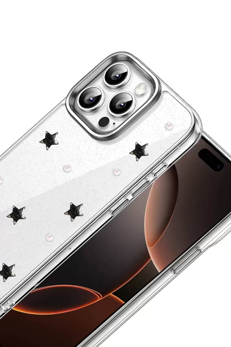 Newface Apple iPhone 15 Pro Fiyonk Desenli Kapak - Desen 7