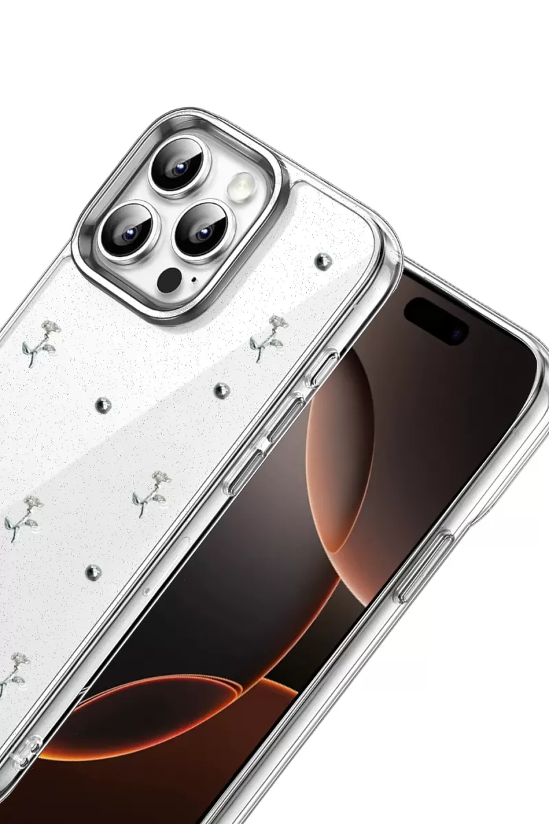 Newface Apple iPhone 14 Pro Max Fiyonk Desenli Kapak - Desen 4