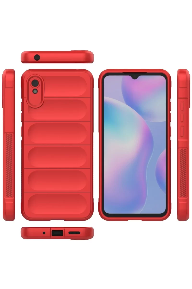 Newface Xiaomi Redmi 9A Kılıf Optimum Silikon - Kırmızı