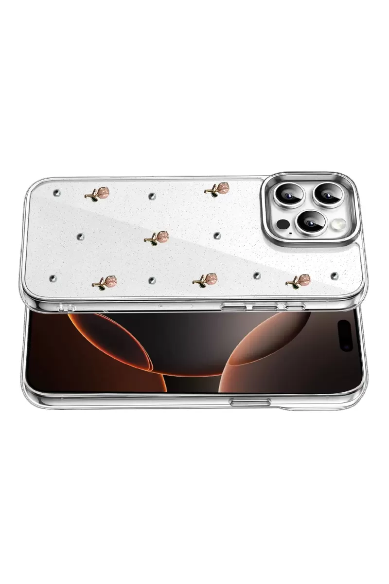 Newface Apple iPhone 14 Pro Max Fiyonk Desenli Kapak - Desen 6