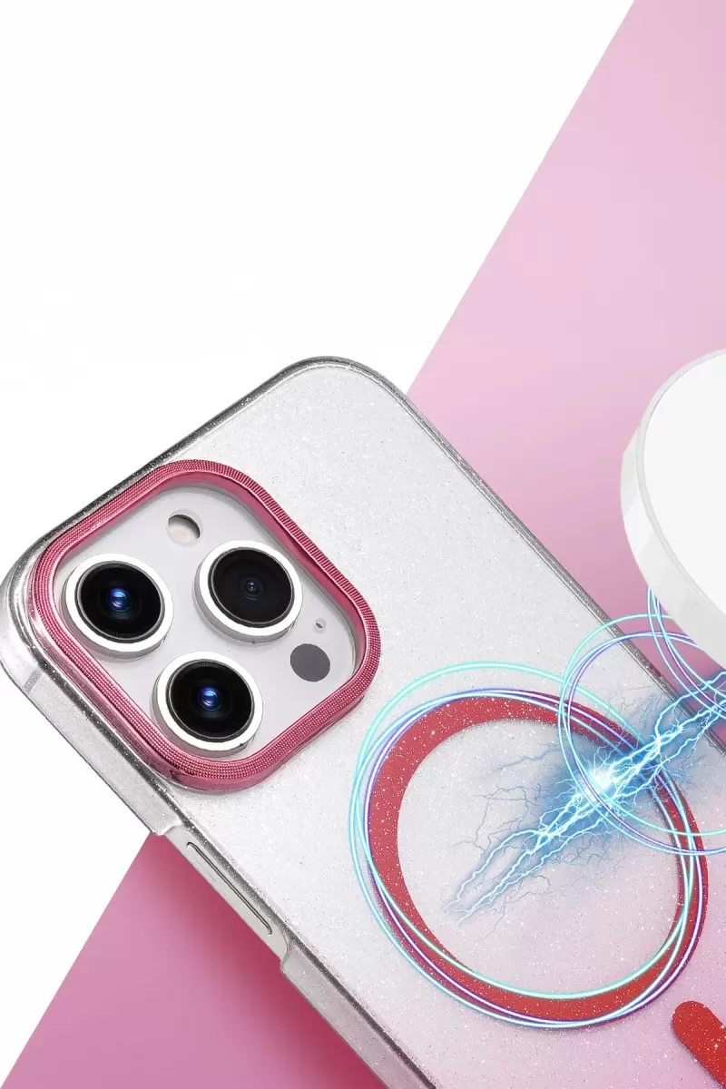 Newface Apple iPhone 16 Pro Max Glossy Magsafe Kapak - Mavi
