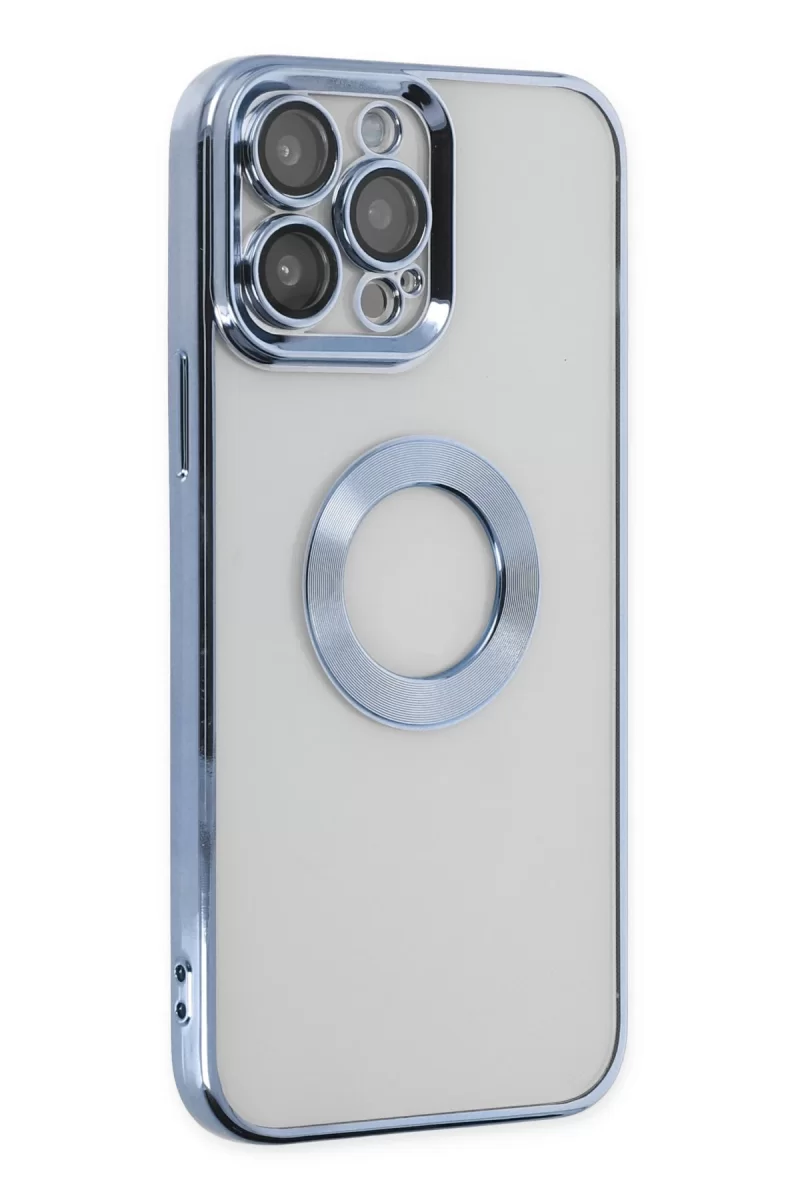 Newface Apple iPhone 14 Pro Kılıf Slot Silikon - Sierra Blue